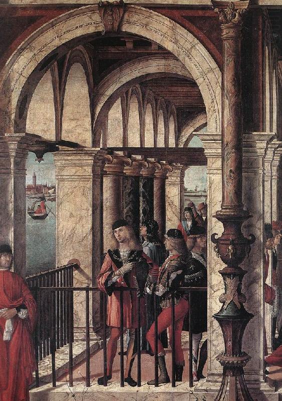 CARPACCIO, Vittore Arrival of the English Ambassadors (detail) g china oil painting image